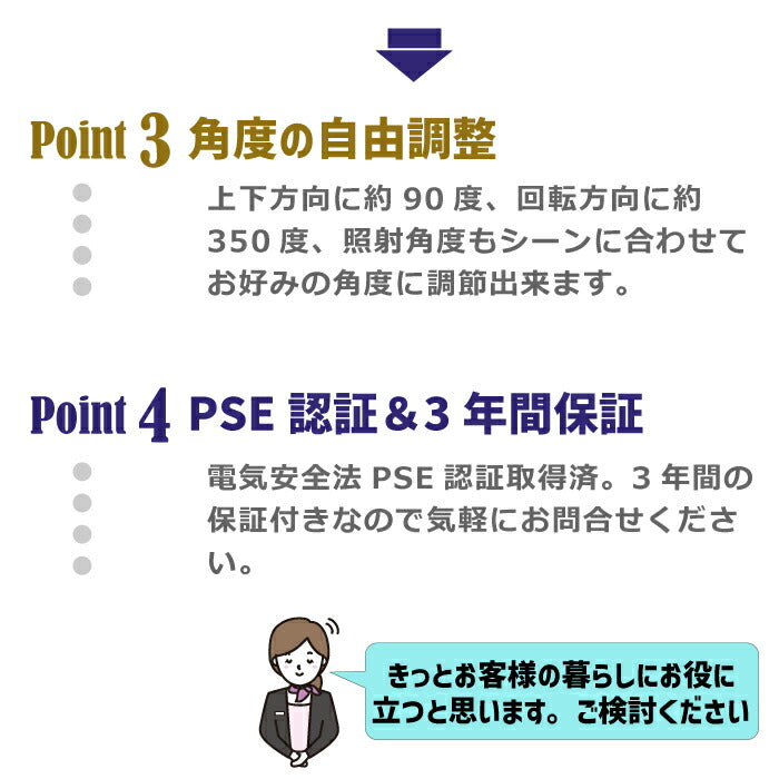 スポットライト 10W 75W相当 電球色 ブラケットライト 直付け LED搭載