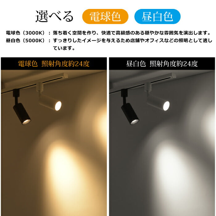 【4個セット】ダウンライト ダクトレール用 LED搭載 器具一体型 昼白色 電球色 10W 75W形相当
