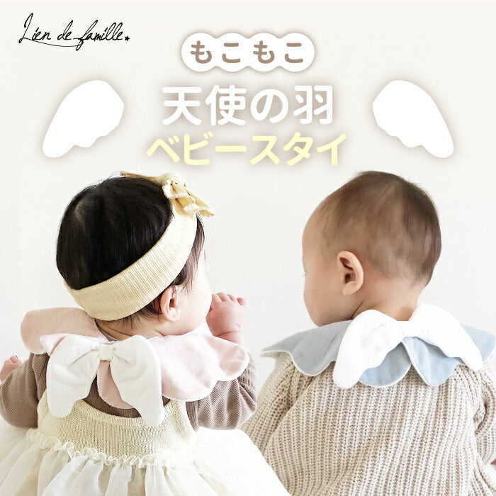 もこもこ 天使のスタイ 天使 羽 羽根 可愛い キュート 箱入り BOX スタイ プレゼント おしゃれ ギフト 出産祝い よだれかけ ビブ 綿 パイル 吸水 速乾 2枚仕立て ビッグサイズ 大きめ こども ピンク ブルー グリーン かわいい 赤ちゃん ギフト