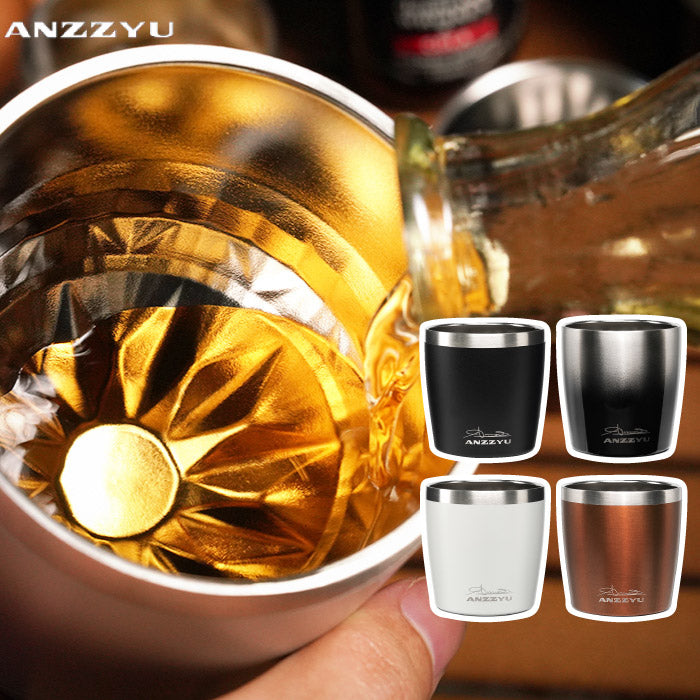 煌めきタンブラー 230ml｜ANZZYU ステンレス 真空断熱・選べる特典付・家飲みに最適