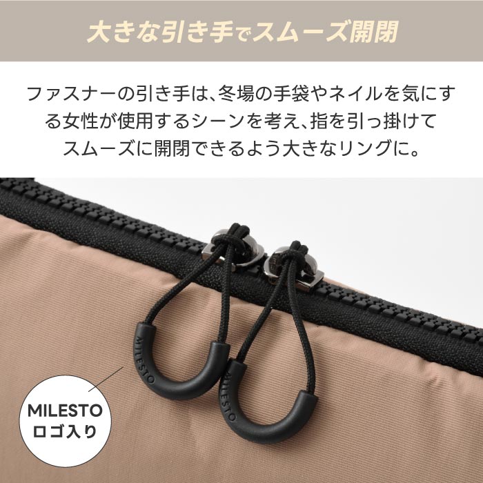 ミレスト トロット ショルダーバッグ 撥水・軽量 2WAY 小型収納 男女兼用 ギフト対応