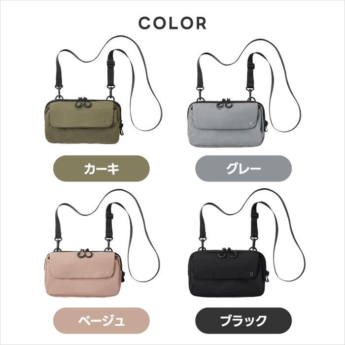 ミレスト トロット ショルダーバッグ 撥水・軽量 2WAY 小型収納 男女兼用 ギフト対応