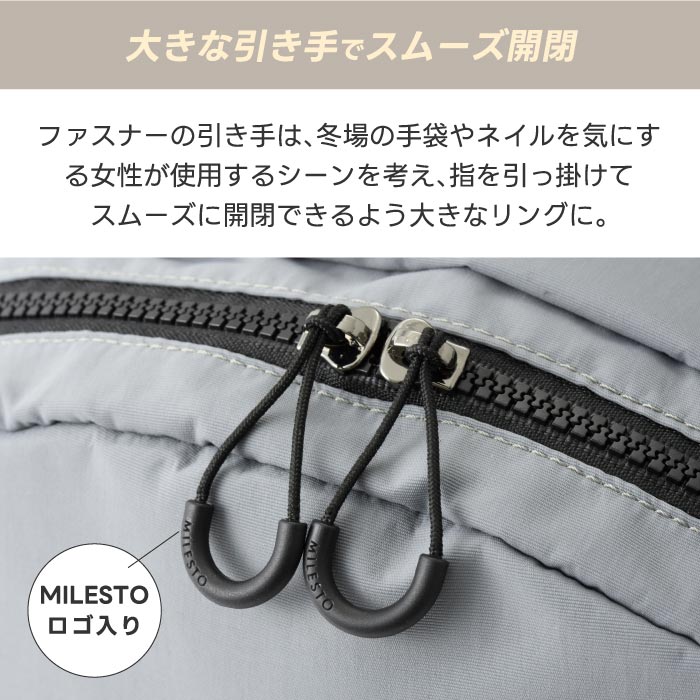 ミレスト トロット リュック 20L 撥水・軽量 ノートPC収納可 旅行・通勤に最適