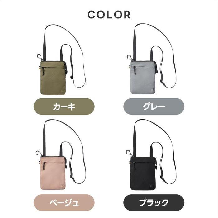 MILESTO TROT 撥水サコッシュ 薄型軽量2WAY式 スマホ収納OK 旅行に便利でおしゃれ