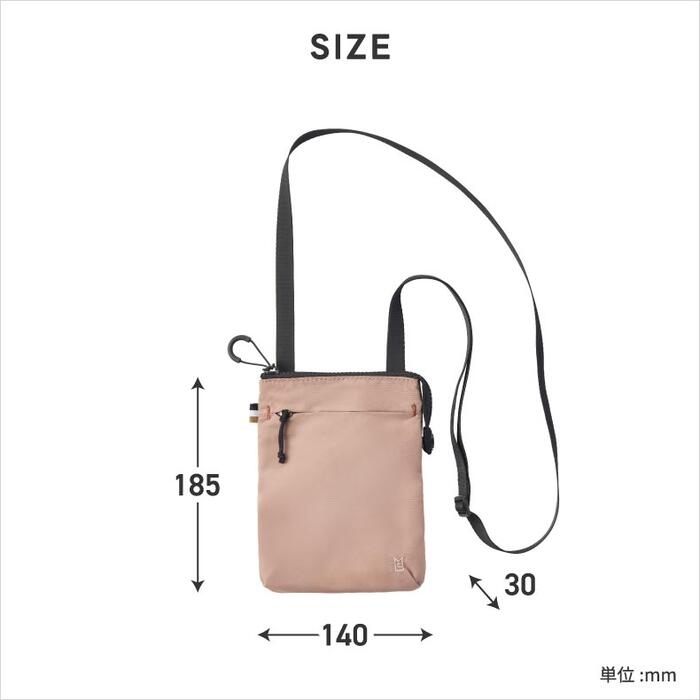 MILESTO TROT 撥水サコッシュ 薄型軽量2WAY式 スマホ収納OK 旅行に便利でおしゃれ