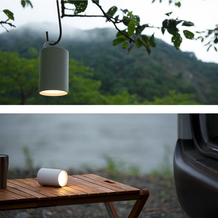 ±0充電式LEDマルチライト 防水＆調光対応で吊り下げ・置き型どちらも◎
