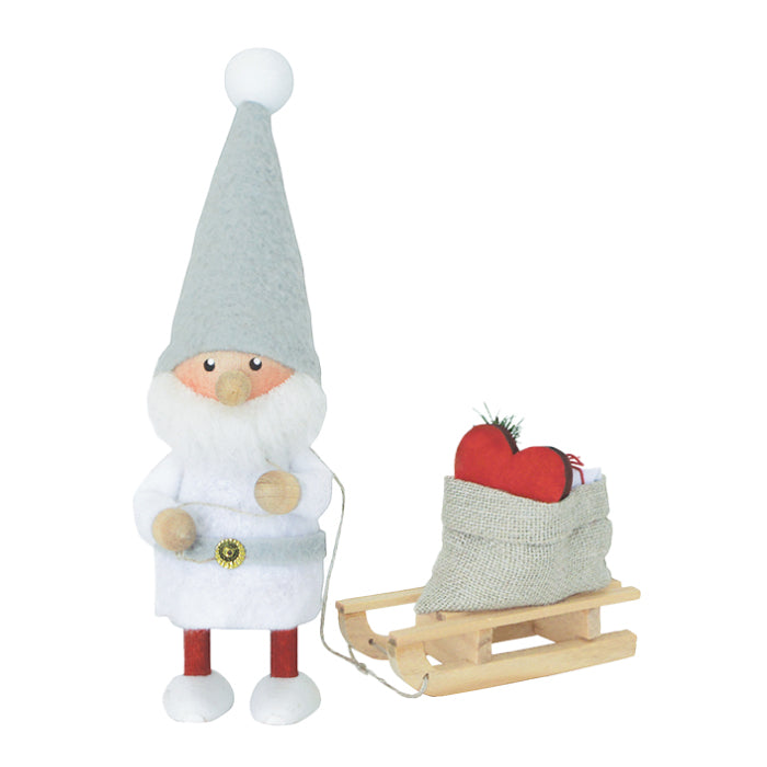 ノルディカニッセ Nordika nisse 木製人形 妖精 ニッセ 北欧雑貨 かわいい クリスマス サンタ ギフト プレゼント インテリア 置物 おしゃれ デンマーク ハンドメイド オブジェ ナチュラル キャラクター 幸せを運ぶ エストニア そり クリスマス飾り