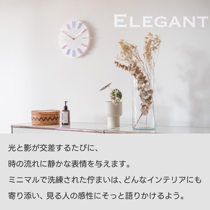 プリズム 壁掛け時計 アクリル 30cmスタイリッシュ 透明感 ウォールクロック ウォールデコ ウォールアート 壁掛け時計 静音 スイープムーブメント 秒針なし 立体 おしゃれ シンプル モダン インテリア リビング 寝室 新生活 プレゼント ギフト