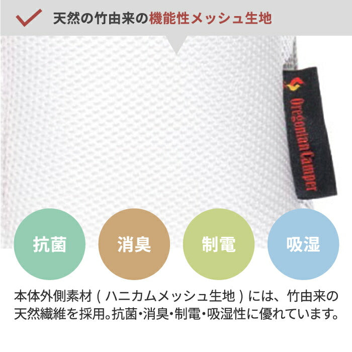 オレゴニアンキャンパー キャンプ 枕 まくら プレミアム じぶんまくら ピロー 設計監修 ピロー アウトドア キャンプ 防災 災害用 寝具 わた パフ チップ 硬さ調節 高さ調節 防水透湿性専用カバー付 丸洗い Oregonian Camper ピクニック 旅行 非常用