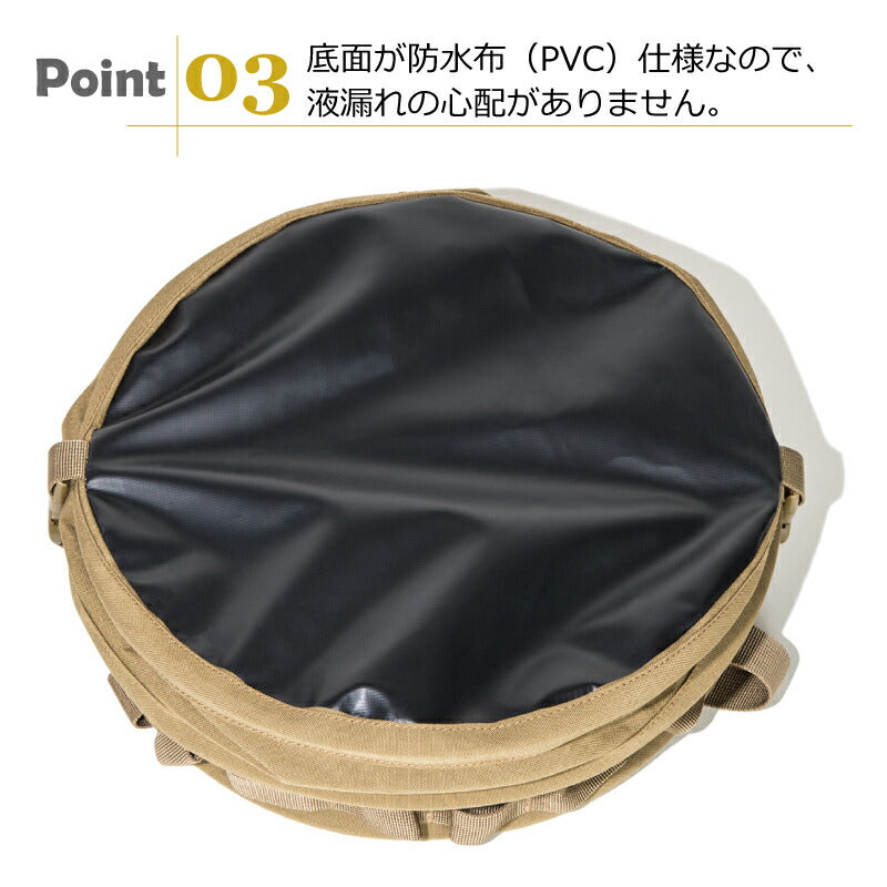 オレゴニアンキャンパー ポップアップ トラッシュボックス Sサイズ 20L 折りたたみ 防水 軽量 Oregonian Camper キャンプ用ゴミ箱 分別スナップ付き ごみ袋固定機能付き ダストボックス 収納ボックス φ30×27cm アウトドア