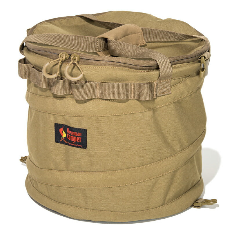 オレゴニアンキャンパー ポップアップ トラッシュボックス Sサイズ 20L 折りたたみ 防水 軽量 Oregonian Camper キャンプ用ゴミ箱 分別スナップ付き ごみ袋固定機能付き ダストボックス 収納ボックス φ30×27cm アウトドア