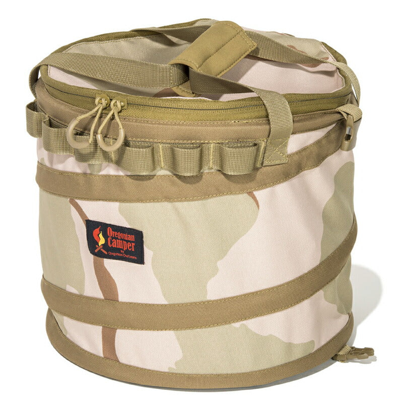 オレゴニアンキャンパー ポップアップ トラッシュボックス Sサイズ 20L 折りたたみ 防水 軽量 Oregonian Camper キャンプ用ゴミ箱 分別スナップ付き ごみ袋固定機能付き ダストボックス 収納ボックス φ30×27cm アウトドア