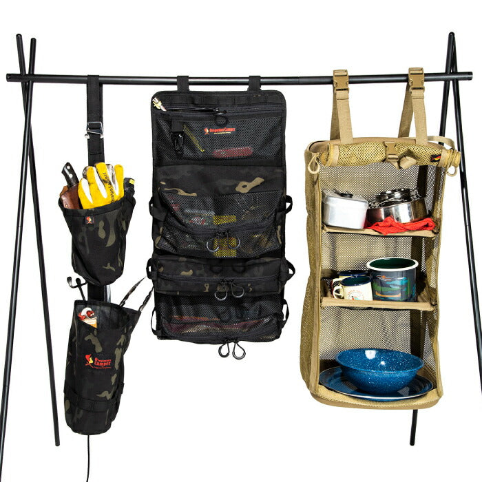 オレゴニアンキャンパー シェフズロール 収納バッグ Oregonian Camper 収納オーガナイザー ロールケース カトラリー 調理器具用 コンパクト収納 折りたたみ 吊り下げ 小分け収納 取り外しポーチ アウトドア キャンプ BBQ 花見 ピクニック 新生活
