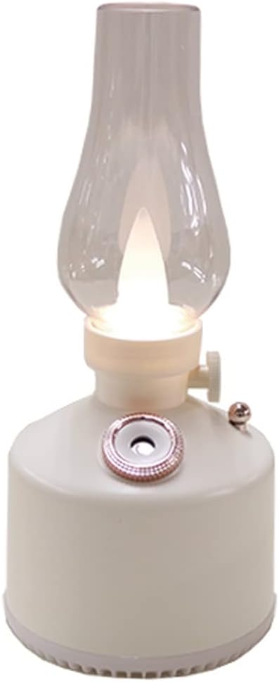 超音波式加湿器 充電式 コードレス PAFBY パフビー オイルランプスタイル 加湿器 LEDライト おしゃれ 静音 280ml オイルランプ風 レトロ デザイン 北欧風 コンパクト 卓上 ポータブル 乾燥対策 潤い 冬家電 プレゼント 新生活