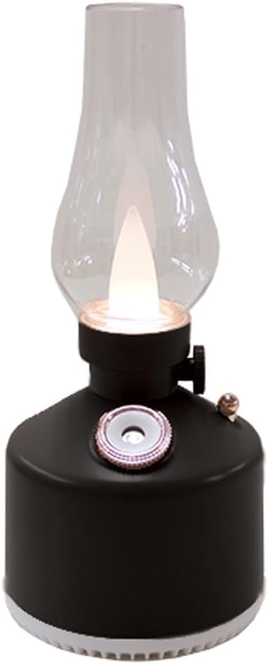 超音波式加湿器 充電式 コードレス PAFBY パフビー オイルランプスタイル 加湿器 LEDライト おしゃれ 静音 280ml オイルランプ風 レトロ デザイン 北欧風 コンパクト 卓上 ポータブル 乾燥対策 潤い 冬家電 プレゼント 新生活