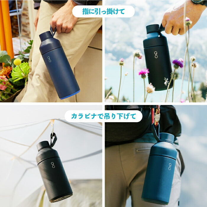 Ocean Bottle オーシャンボトル ORIGINAL 真空断熱 ステンレスボトル マイボトル 水筒 保温 保冷 500ml 750ml 1L サステナブル 海洋プラスチック エコ 食洗機対応 洗いやすい デュアルオープニング おしゃれ 通勤 通学 スポーツ アウトドア ギフト BPAフリー 軽量 マグボトル