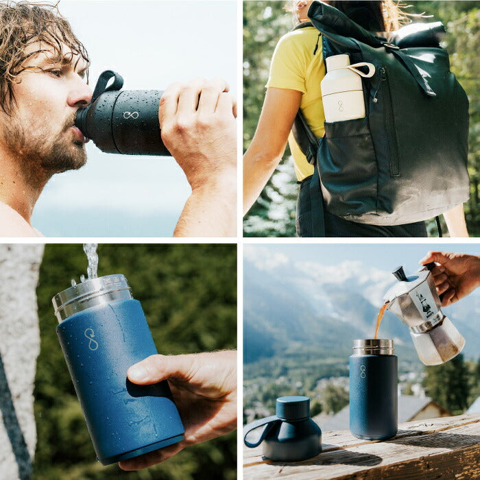 Ocean Bottle オーシャンボトル ORIGINAL 真空断熱 ステンレスボトル マイボトル 水筒 保温 保冷 500ml 750ml 1L サステナブル 海洋プラスチック エコ 食洗機対応 洗いやすい デュアルオープニング おしゃれ 通勤 通学 スポーツ アウトドア ギフト BPAフリー 軽量 マグボトル