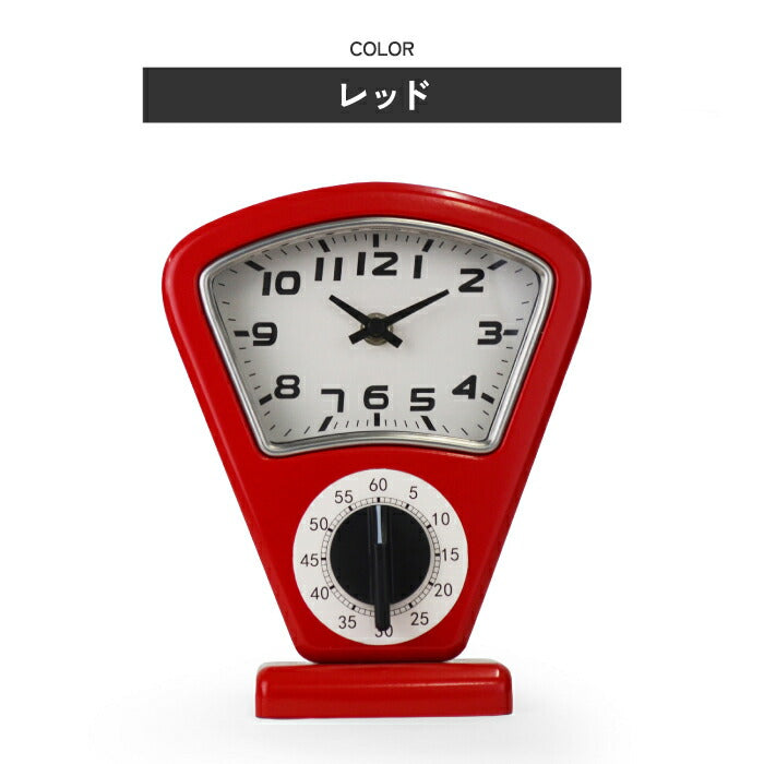 置き時計 タイマー付き レトロ パーキングメーター クロック おしゃれ b.c.l スタンドクロック アンティーク 風 インテリア 雑貨 卓上時計 60分 キッチンタイマー 学習用 勉強 秒針なし インテリア時計 デスク ヴィンテージ プレゼント ギフト 新生活