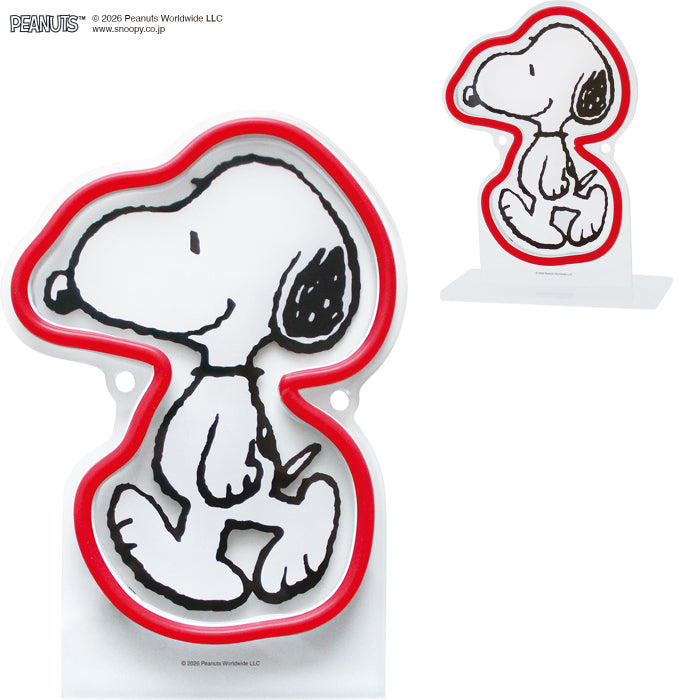 スヌーピー ネオンライト PEANUTS ピーナッツ LEDネオンサイン インテリアライト おしゃれ かわいい 壁掛け 卓上 2WAY USB給電 10段階調光 リモコン付き 間接照明 ルームライト 省エネ 子供部屋 寝室 グッズ キャラクター アメリカン レトロ 誕生日 ギフト プレゼント