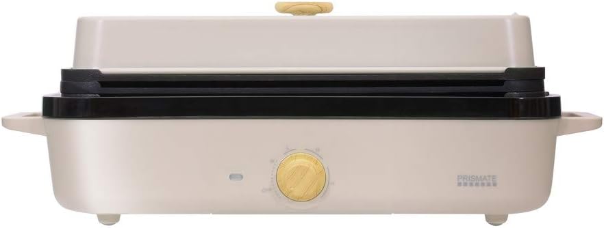ホットプレート 一人用 温度調節機能付き プリズメイト スリムホットプレート レシピ付 プレート3枚 着脱式 たこ焼き器 グリル フラット 電気プレート 深型 小型 ミニ キッチン 家電 電気 かわいい シンプル コンパクト 一人暮らし おしゃれ ギフト