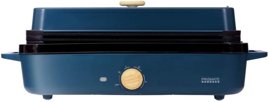 ホットプレート 一人用 温度調節機能付き プリズメイト スリムホットプレート レシピ付 プレート3枚 着脱式 たこ焼き器 グリル フラット 電気プレート 深型 小型 ミニ キッチン 家電 電気 かわいい シンプル コンパクト 一人暮らし おしゃれ ギフト