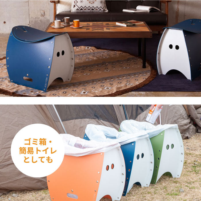 PATATTO 350+ パタット 折りたたみチェア 軽量 スリム 椅子 おしゃれ 簡易トイレ ゴミ箱 収納 スツール 薄型 座面高35cm 耐荷重100kg 車載用 コンパクト 洗える 防災 車中泊 持ち運び キャンプ アウトドア 運動会 花火 釣り 車載用 非常用 避難所