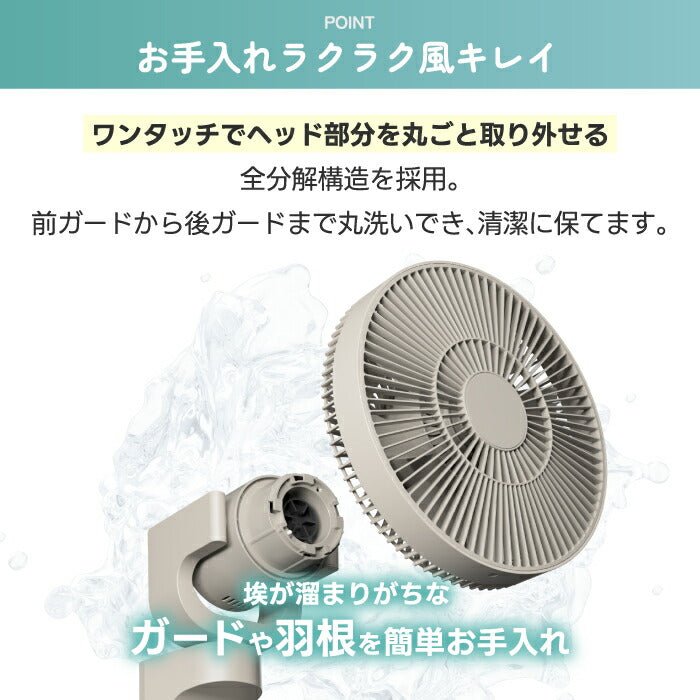 壁掛け扇風機 分解 洗える DCモーター 静音 QUADS イージーフィットエアー 壁掛けファン 省スペース 大風量 12段階風量 上下左右首振り リモコン付き おやすみモード 省エネ 工具不要 キッチン 脱衣所 リビング 寝室 お手入れ簡単 衣類乾燥 暑さ対策