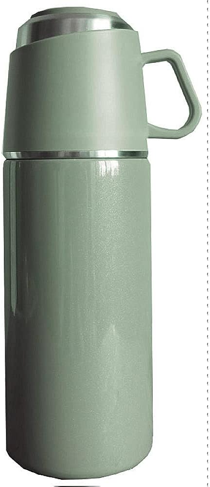 水筒 コップ付き ワンプッシュ&カップ ボトル 350ml 直飲み 魔法瓶 ポット おしゃれ 0.35L 保冷 保温 マグボトル ワンタッチ ストレーナー付き 茶こし スリム コーヒー 紅茶 お茶 氷 オフィス アウトドア 北欧 雑貨 清潔 かわいい ROCCO