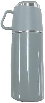 水筒 コップ付き ワンプッシュ&カップ ボトル 350ml 直飲み 魔法瓶 ポット おしゃれ 0.35L 保冷 保温 マグボトル ワンタッチ ストレーナー付き 茶こし スリム コーヒー 紅茶 お茶 氷 オフィス アウトドア 北欧 雑貨 清潔 かわいい ROCCO