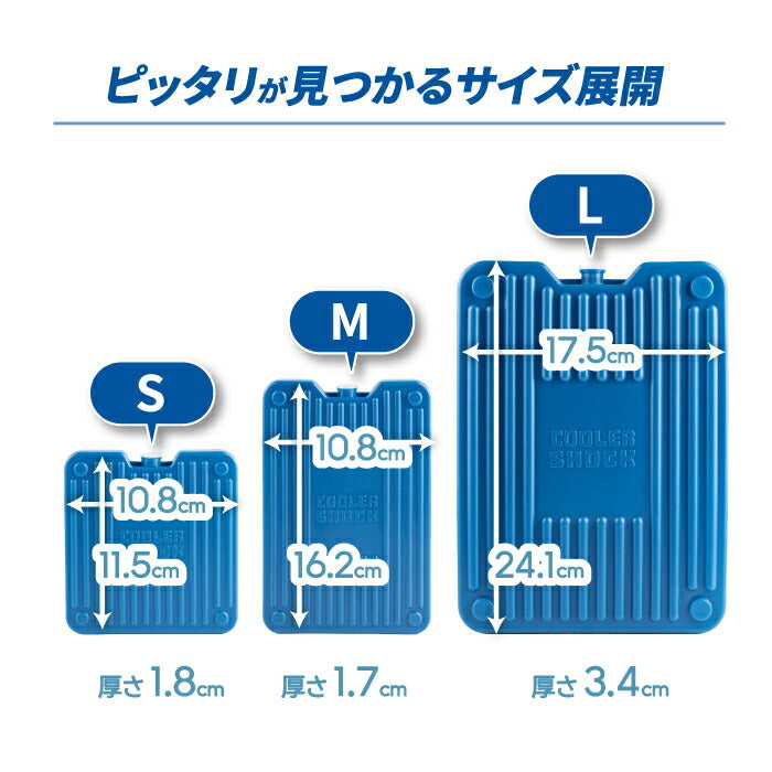 【－16℃の冷却力】 保冷剤 最強 強力 繰り返し使える クーラーボックス用 ハードタイプ 氷点下 アイスパック 長時間冷却 氷点下パック BBQ デイキャンプ 釣り 買い物 アウトドア スポーツ 防災 生鮮 肉 魚 夏 S M L クーラーショック COOLER SHOCK