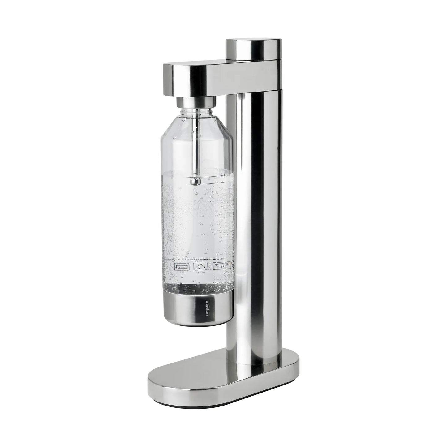 Stelton 炭酸水サーバー 薄型 スリム 炭酸注入 炭酸水メーカー 卓上 おしゃれ 専用ボトル付き 小型 コンパクト オフィス用 ドリンクメイト対応 ガスシリンダー別売 スタイリッシュ 北欧 ソーダメーカー キッチン用品 家庭用 プレゼント ギフト