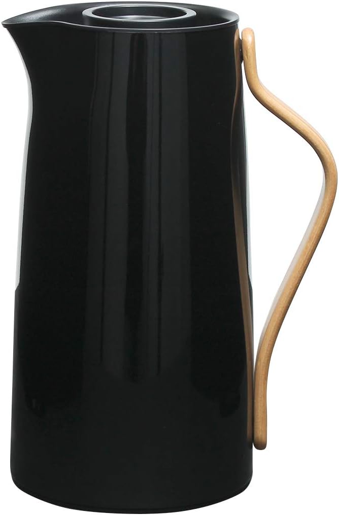 Stelton 魔法瓶 保温ポット おしゃれ エマ バキュームジャグ 1.2L 保冷 保温 卓上ポット 水差し ボトル ステンレス 真空 木目 キッチン用品 珈琲 コーヒー 紅茶 お茶 お湯 白湯 オフィス デスクワーク 北欧 雑貨 シンプル 清潔 かわいい ステルトン
