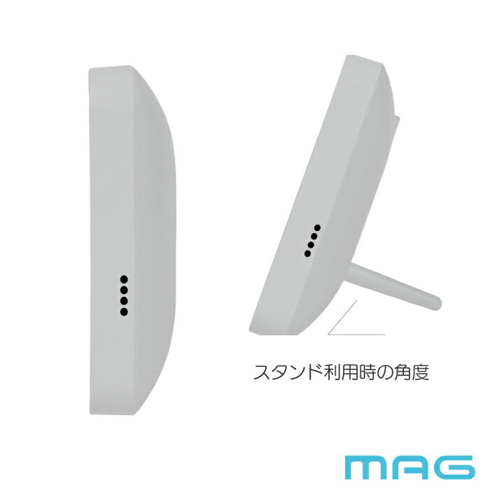 電波時計 デジタル 置き時計 おしゃれ 掛け時計 MAG 温度 湿度 温湿度計 置掛兼用 薄型 スリム 電波デジタルクロック 見やすい 大画面 2WAY 正確 時刻合わせ不要 乾燥対策 オフィス リビング 寝室 ギフト プレゼント 新生活 引越し祝い ノア精密