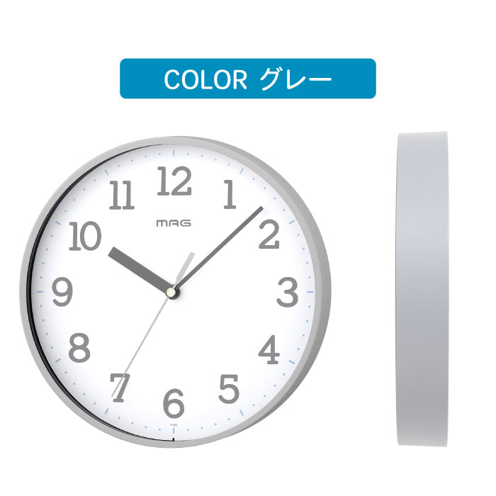掛け時計 おしゃれ 壁掛け時計 北欧 MAG アナログ ガレット ウォールクロック 静音 連続秒針 静か 見やすい 小型 小さい 小ぶり インテリア時計 かわいい スタイリッシュ くすみカラー フレーム 針 リビング オフィス 引越し プレゼント 新生活