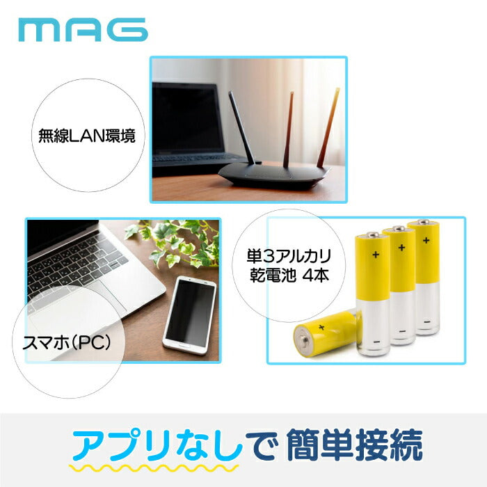 掛け時計 置き時計 Wi-Fi 無線LAN 大型 デジタル時計 温湿度計 カレンダー 静音 見やすい 置掛兼用 電波時計が届かない場所に ネット時刻同期 正確 自動時刻修正 NTPサーバー設定 オフィス 事務所 工場 病院 施設 36cm 介護 新生活 ギフト MAG