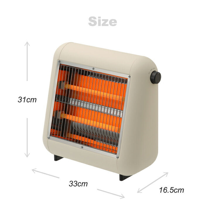 ±0 遠赤外線電気ストーブ 800W 省エネ 静音 コンパクト おしゃれ 軽量 暖房器具 冷え対策 足元ヒーター 小型 スリム 持ち運び ポカポカ 速暖 省スペース 寝室 脱衣所 オフィス 冬 デザイン家電 プラスマイナスゼロ 新生活