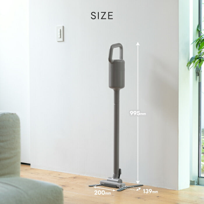 コードレス掃除機 ±0 スティック型 Y010 軽量1.3kg 充電式 スティッククリーナー ハンディクリーナー 強力吸引 コードレスクリーナー スタンド付き フィルター ブラシ付き お手入れ簡単 おしゃれ家電 プラスマイナスゼロ iFデザイン賞  新生活