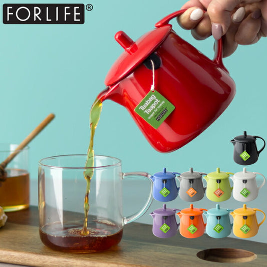 おしゃれなティーポット FOR LIFE 354ml｜紅茶・緑茶・ハーブティーに使える北欧風陶器ポット